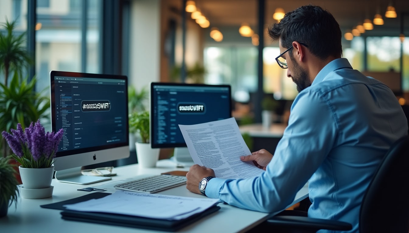 Illustration: Comprendre l’importance du code SWIFT dans le système bancaire international
