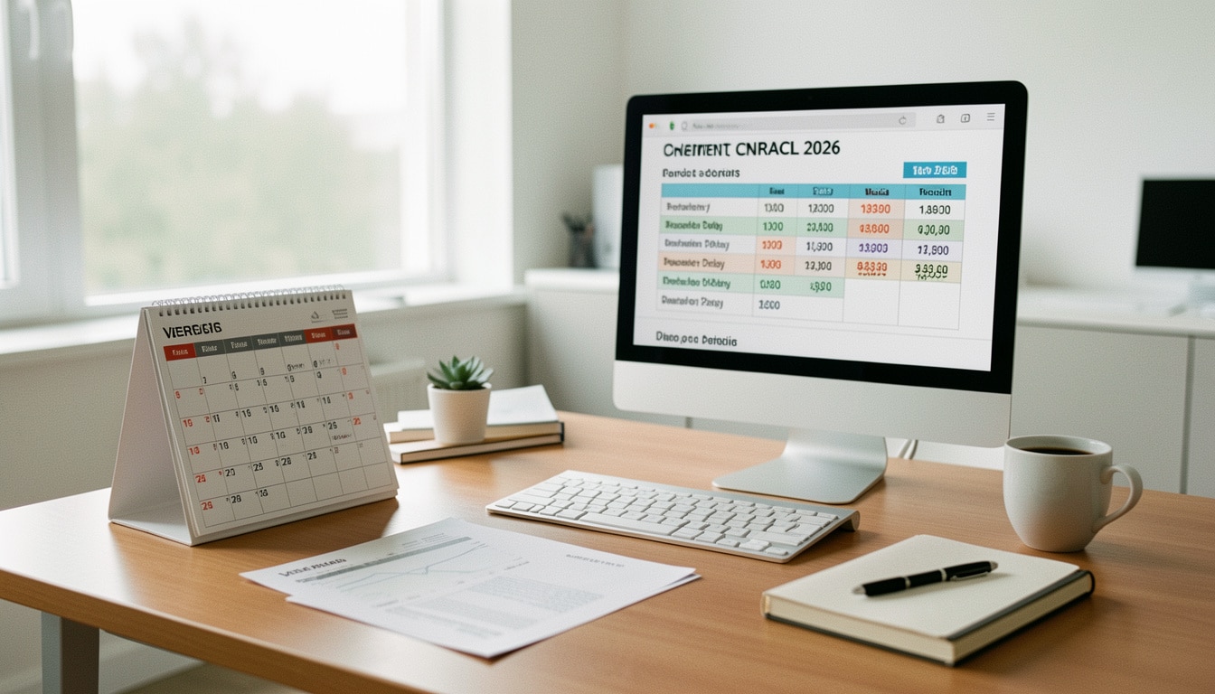 Calendrier des paiements CNRACL 2026 et délais bancaires